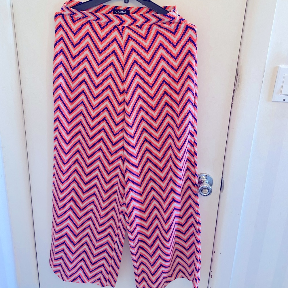 Multi color flare pants- perfect for summer!